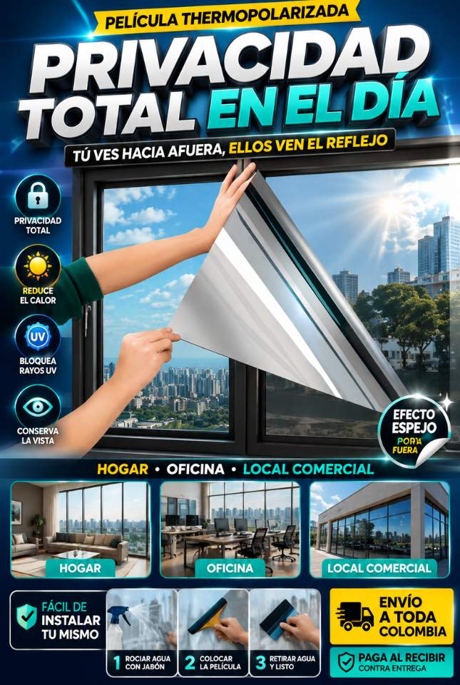 Película Thermopolarizada™ – Disfruta tus Ventanas sin Vivir con las Cortinas Cerradas
