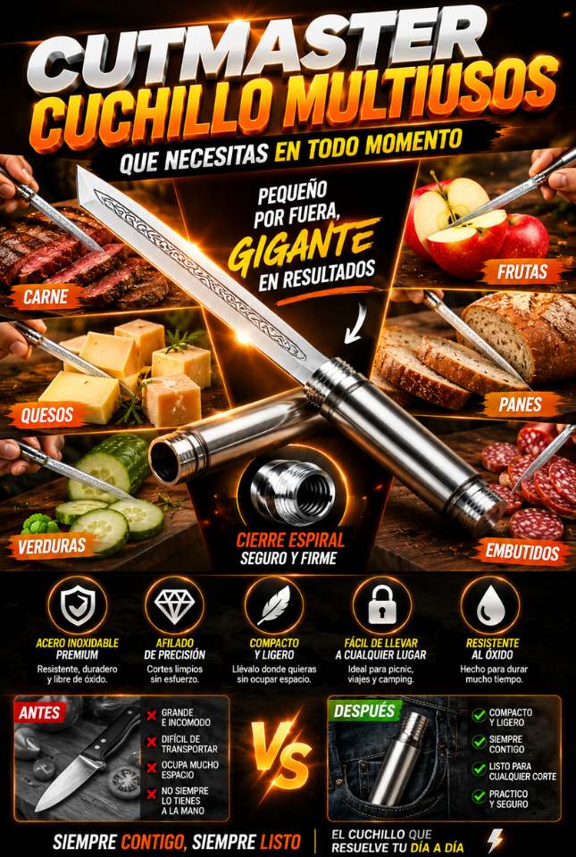 Cutmaster™ – El Multiusos que Querrás Tener Siempre a Mano