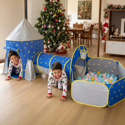 Inventalo Tu™ | Carpa Túnel 3 en 1: su propio castillo en casa