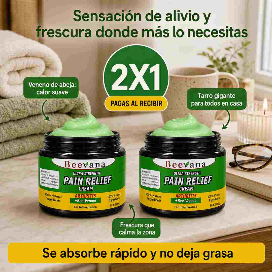 Beevana™ Crema de Abeja 500 g 2x1 - Frescura y Confort Diario