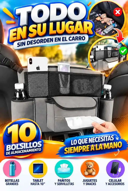 CarOrder™ – 10 bolsillos para tener todo en su lugar y siempre a la mano