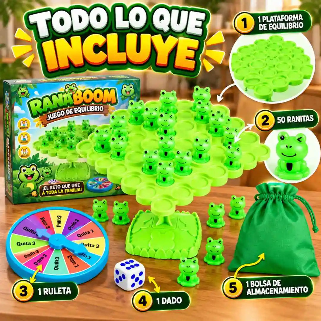 RANABOOM 🐸 – El Juego de Equilibrio que Une a Toda la Familia