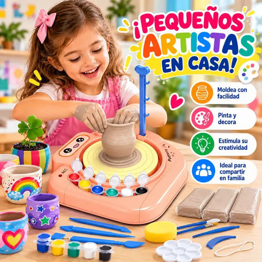 ARCALÚ Máquina de Cerámica para Niños - Moldea y Pinta en Casa - Pago al Recibir