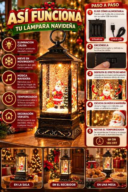 🎄Lámpara Navideña Encantada™ – Convierte cualquier rincón en una escena de Navidad