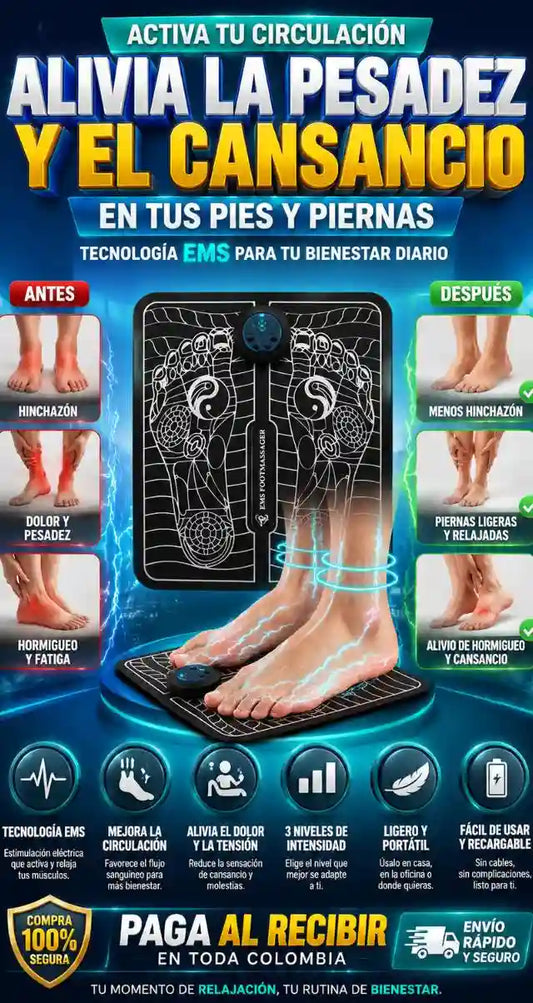 FootPulse™ | Masajeador Inteligente EMS para Pies