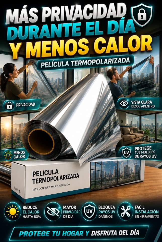 Película Thermopolarizada™ – Disfruta tus Ventanas sin Vivir con las Cortinas Cerradas
