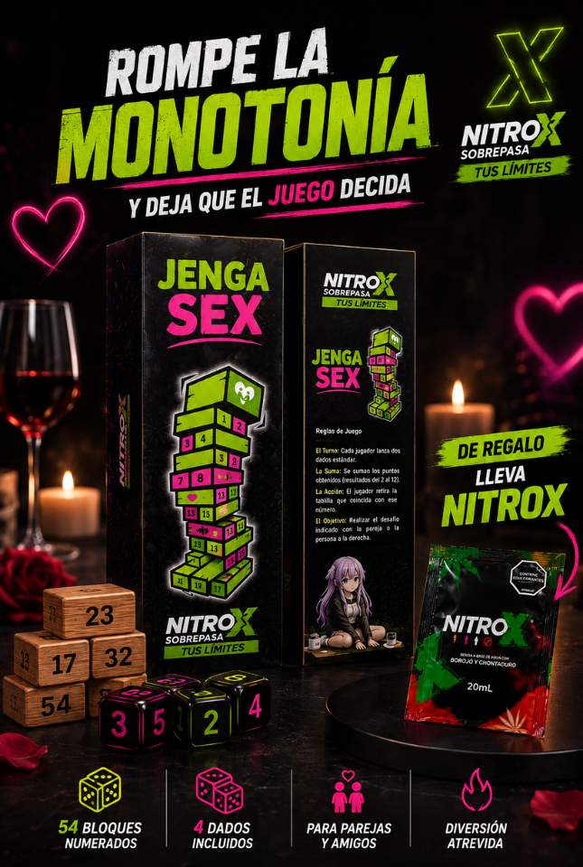 Jenga Pareja Sex + REGALO NitroX™  🔥