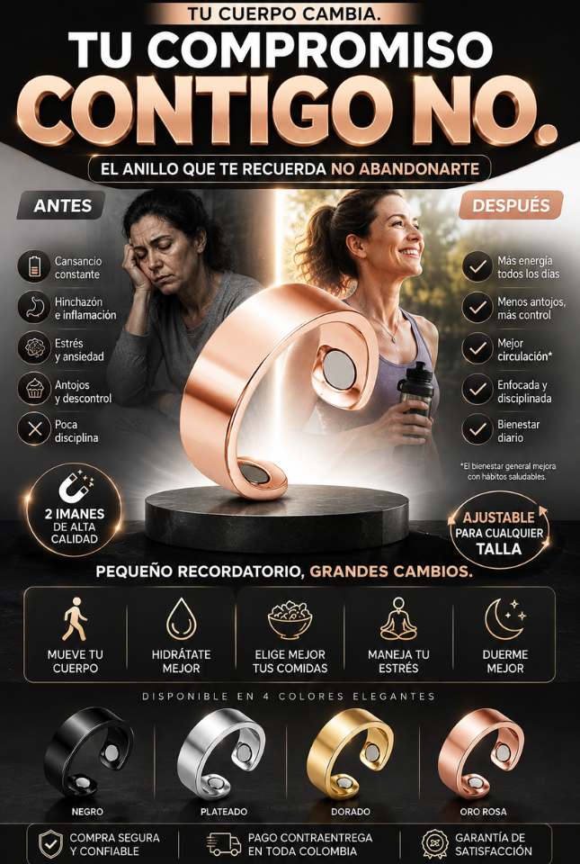 Anillo Magnético VitaMag™ – Bienestar y Hábitos Saludables Siempre Contigo