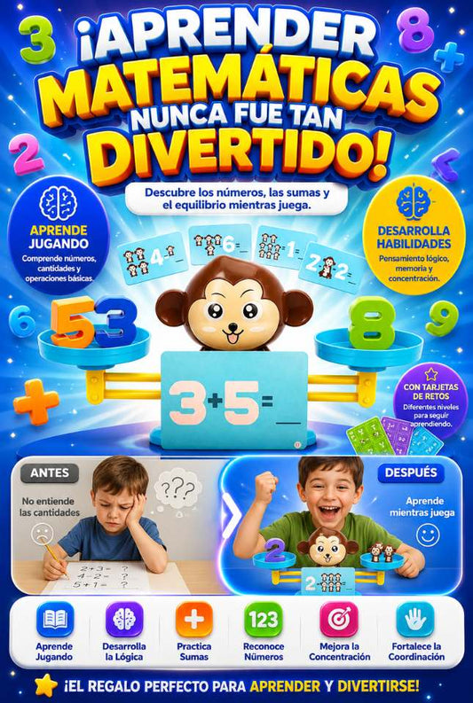 El Monito Educativo™ | El Juego que Hace Divertidas las Matemáticas