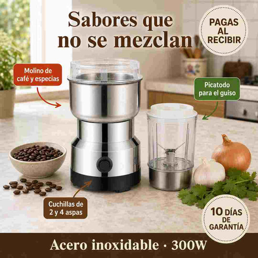CafeMix Pro™ Molino de Café y Picatodo 2 en 1 - Envío Gratis y Pago al Recibir