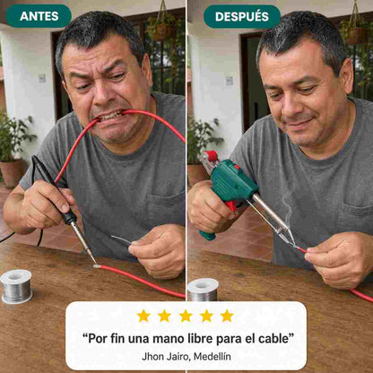 SOLDAX PRO Pistola de Soldar 60W - Suelda con una Mano - Pago al Recibir