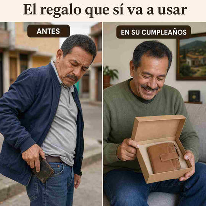 Don Clásico™ Billetera para Hombre con Monedero - Envío Gratis y Pago al Recibir