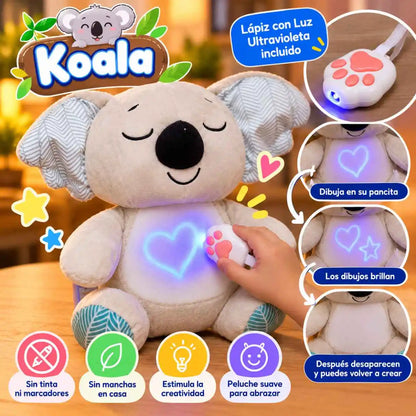 LUMIKIDS – Peluche Mágico para Dibujar en su Pancita con Luz, ¡Sin Tinta ni Manchas!